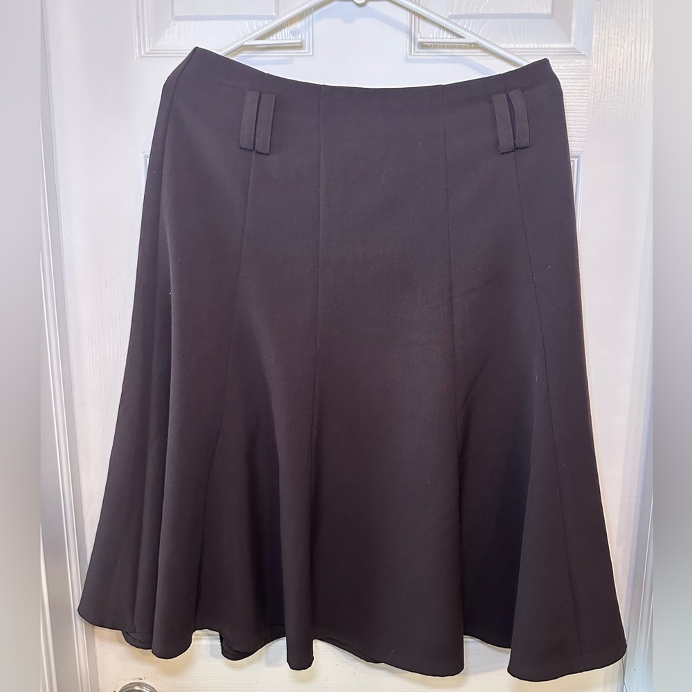 dressbarn Black A-Line Flared Skirt